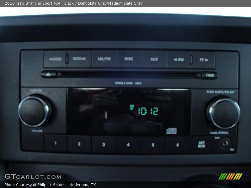 Black / Dark Slate Gray/Medium Slate Gray 2010 Jeep Wrangler Sport 4x4