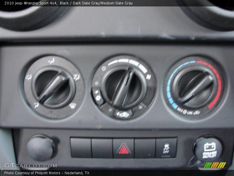 Black / Dark Slate Gray/Medium Slate Gray 2010 Jeep Wrangler Sport 4x4
