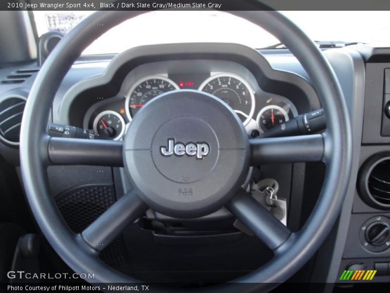 Black / Dark Slate Gray/Medium Slate Gray 2010 Jeep Wrangler Sport 4x4