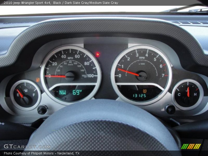 Black / Dark Slate Gray/Medium Slate Gray 2010 Jeep Wrangler Sport 4x4