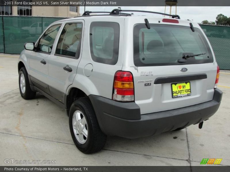 Satin Silver Metallic / Medium Dark Flint 2003 Ford Escape XLS V6