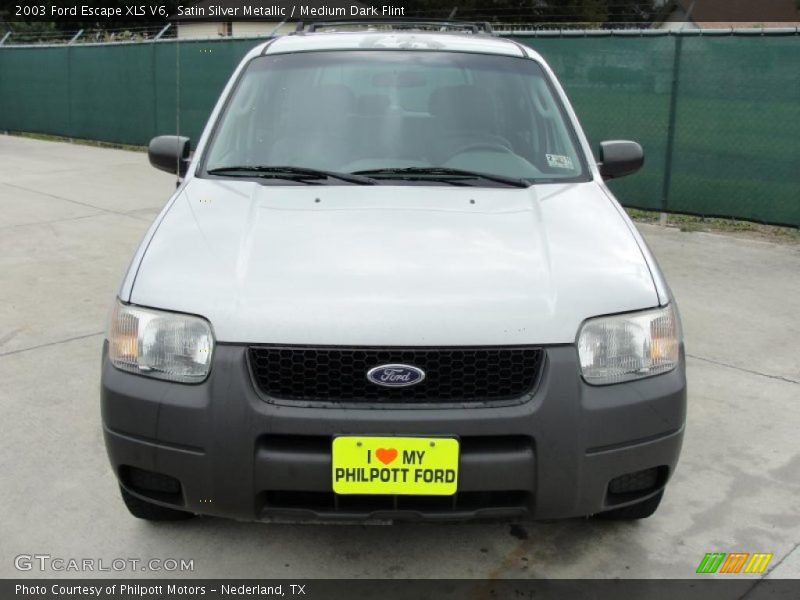 Satin Silver Metallic / Medium Dark Flint 2003 Ford Escape XLS V6