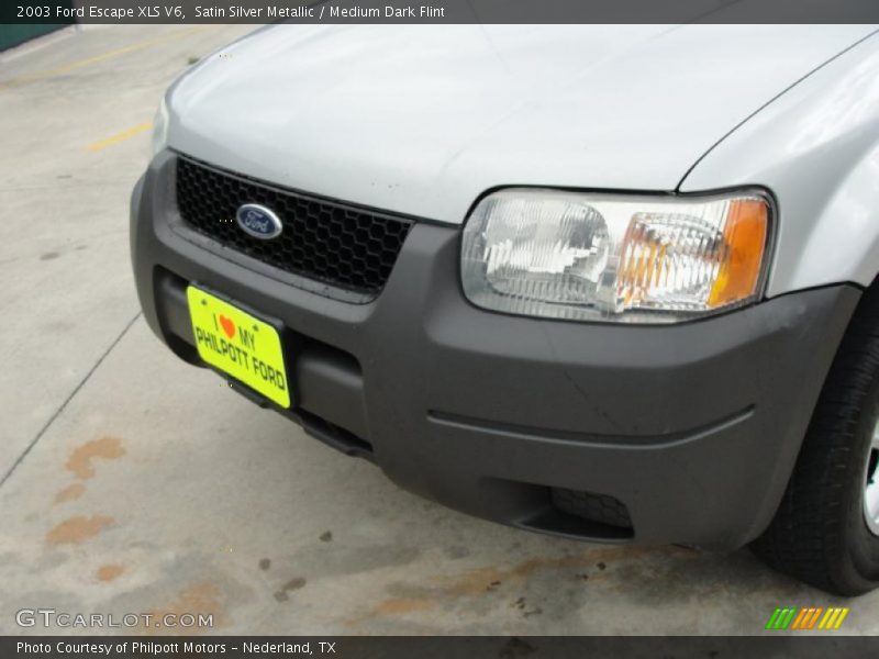 Satin Silver Metallic / Medium Dark Flint 2003 Ford Escape XLS V6