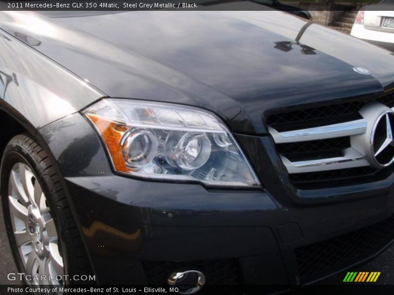 Steel Grey Metallic / Black 2011 Mercedes-Benz GLK 350 4Matic