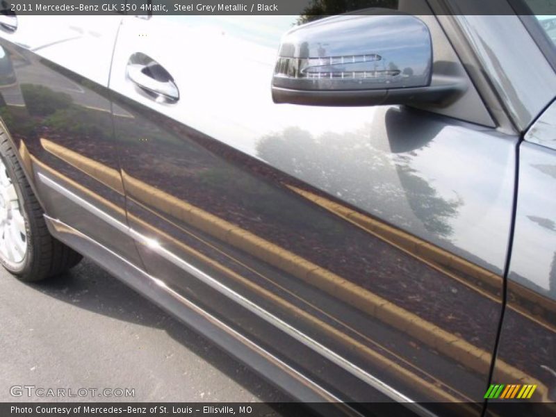 Steel Grey Metallic / Black 2011 Mercedes-Benz GLK 350 4Matic