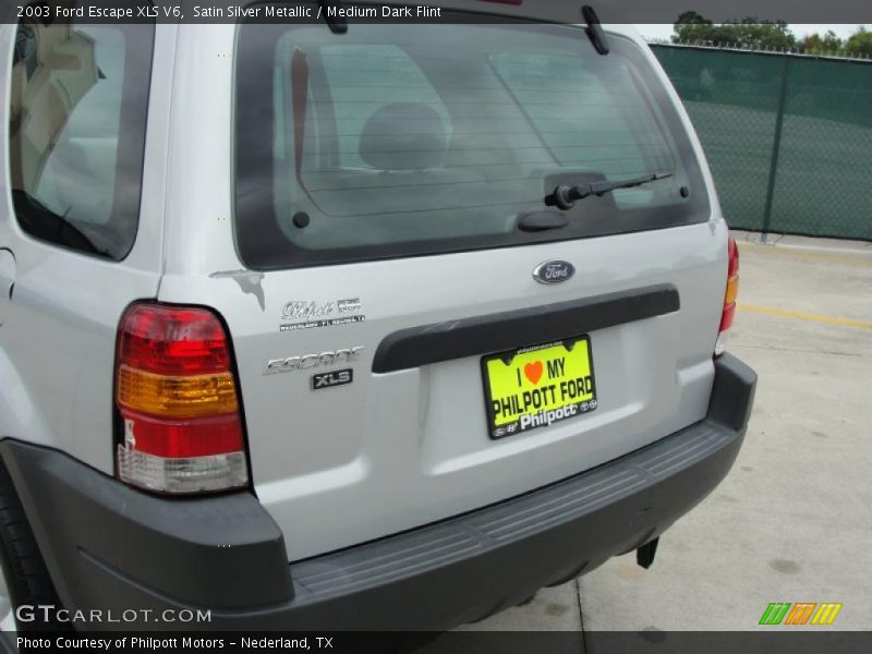 Satin Silver Metallic / Medium Dark Flint 2003 Ford Escape XLS V6
