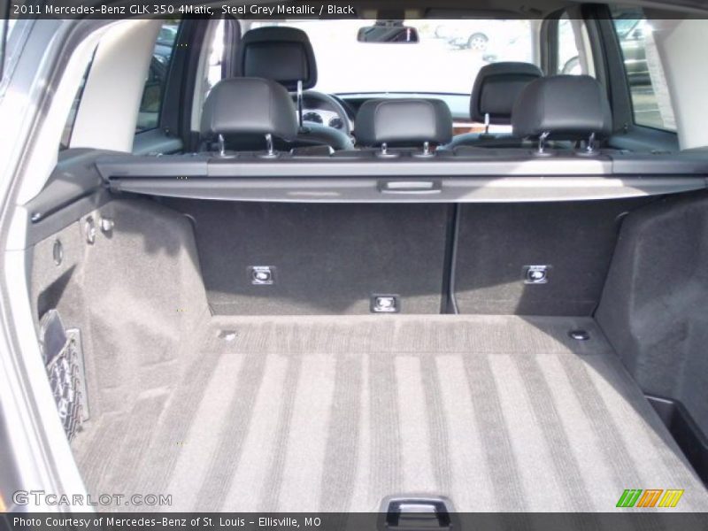 Steel Grey Metallic / Black 2011 Mercedes-Benz GLK 350 4Matic