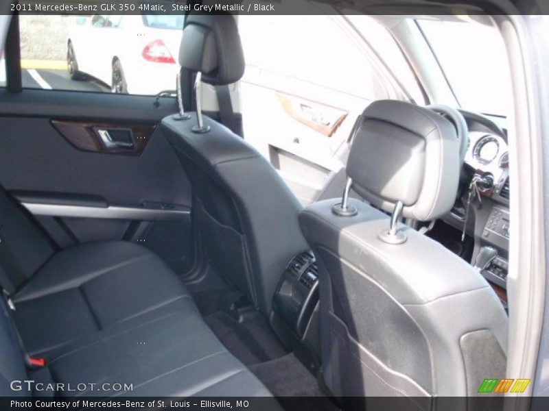 Steel Grey Metallic / Black 2011 Mercedes-Benz GLK 350 4Matic