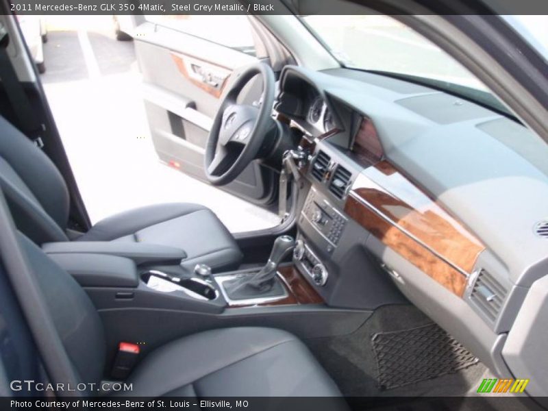 Steel Grey Metallic / Black 2011 Mercedes-Benz GLK 350 4Matic