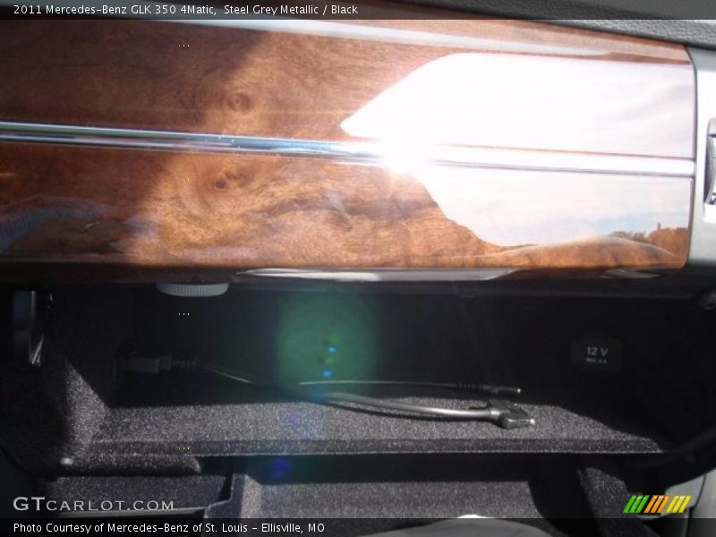 Steel Grey Metallic / Black 2011 Mercedes-Benz GLK 350 4Matic