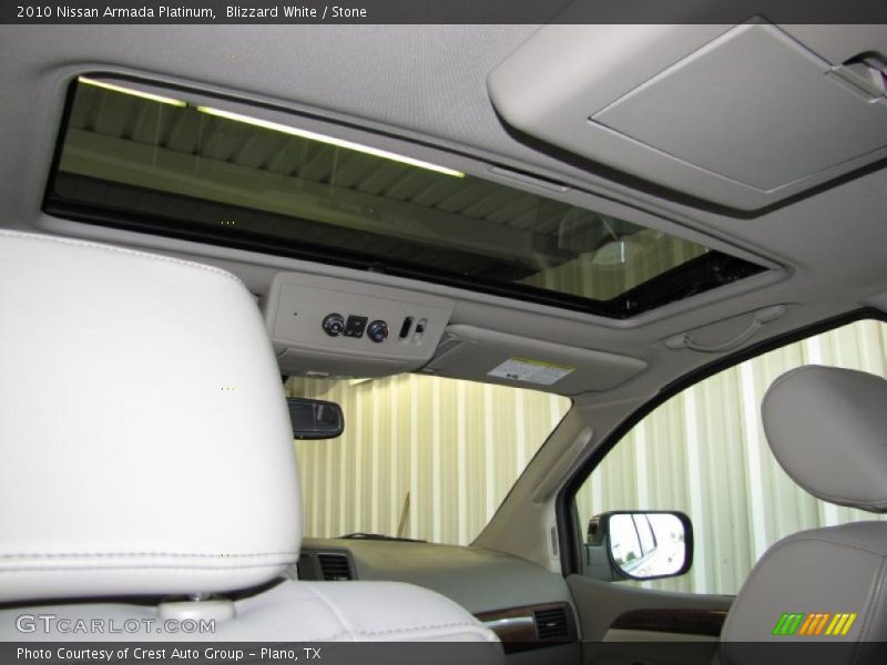 Blizzard White / Stone 2010 Nissan Armada Platinum