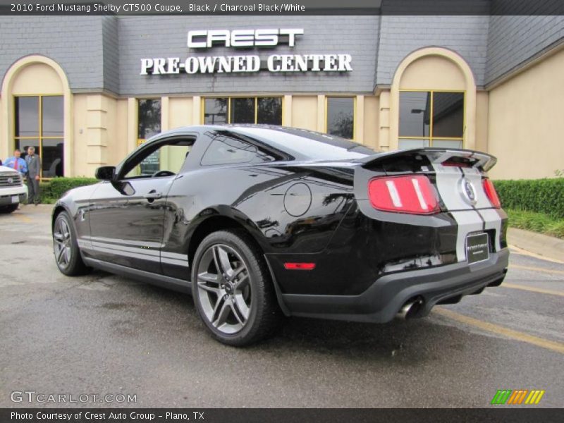 Black / Charcoal Black/White 2010 Ford Mustang Shelby GT500 Coupe