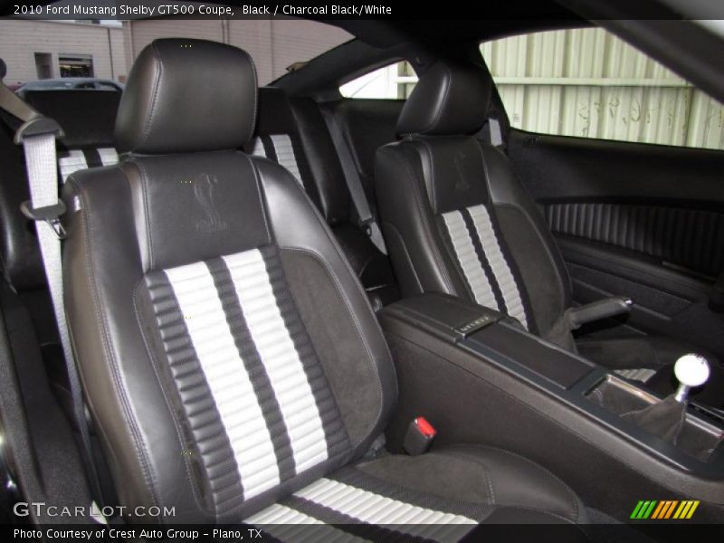  2010 Mustang Shelby GT500 Coupe Charcoal Black/White Interior