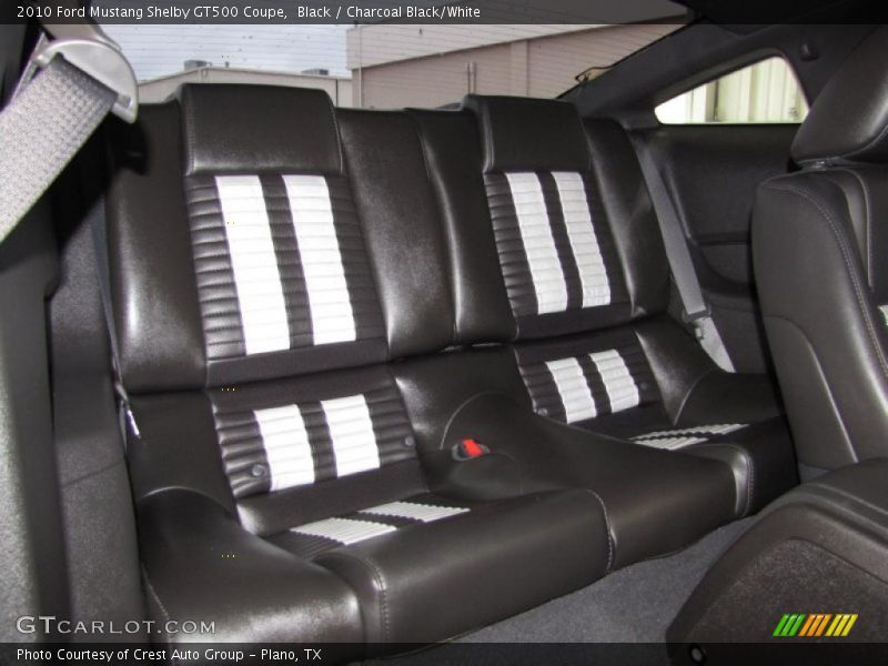  2010 Mustang Shelby GT500 Coupe Charcoal Black/White Interior
