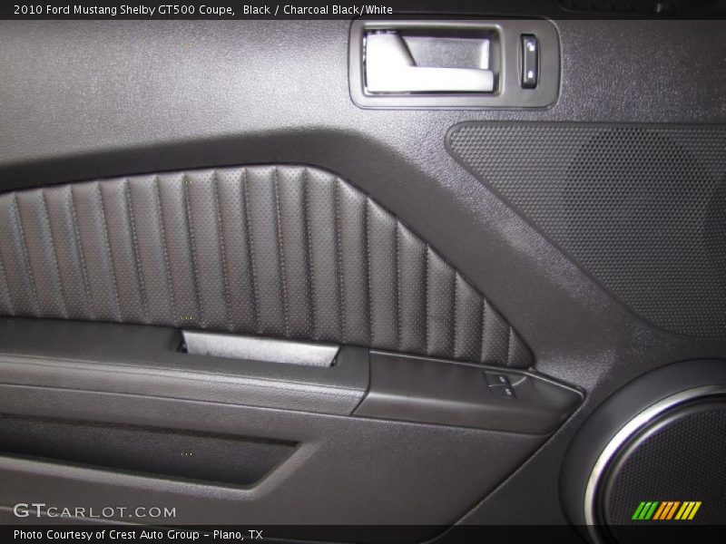 Black / Charcoal Black/White 2010 Ford Mustang Shelby GT500 Coupe