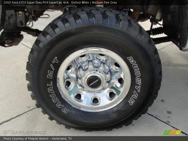 Oxford White / Medium Flint Grey 2003 Ford F250 Super Duty FX4 SuperCab 4x4