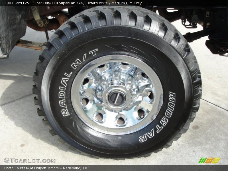 Oxford White / Medium Flint Grey 2003 Ford F250 Super Duty FX4 SuperCab 4x4