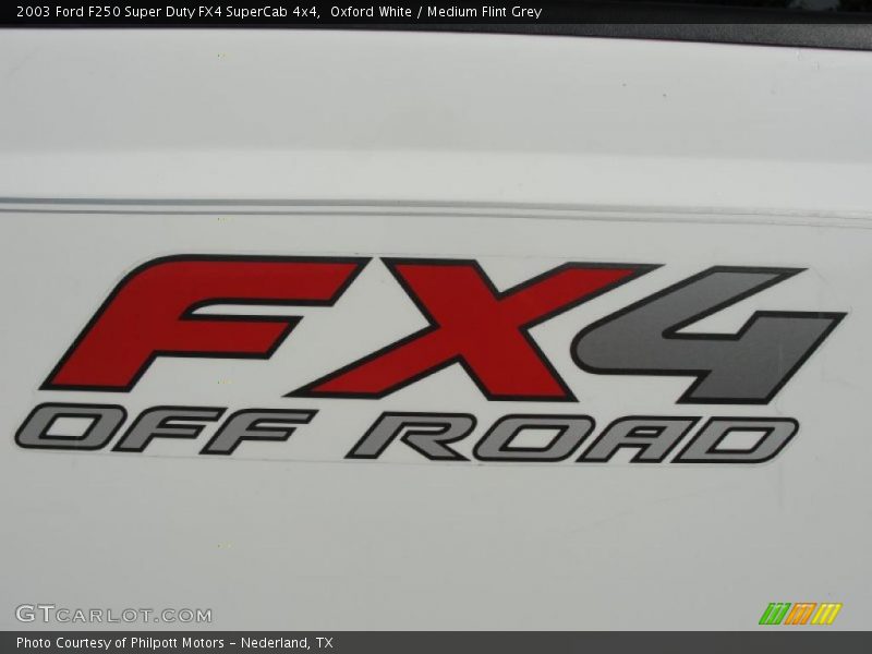  2003 F250 Super Duty FX4 SuperCab 4x4 Logo