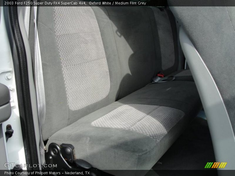 Oxford White / Medium Flint Grey 2003 Ford F250 Super Duty FX4 SuperCab 4x4