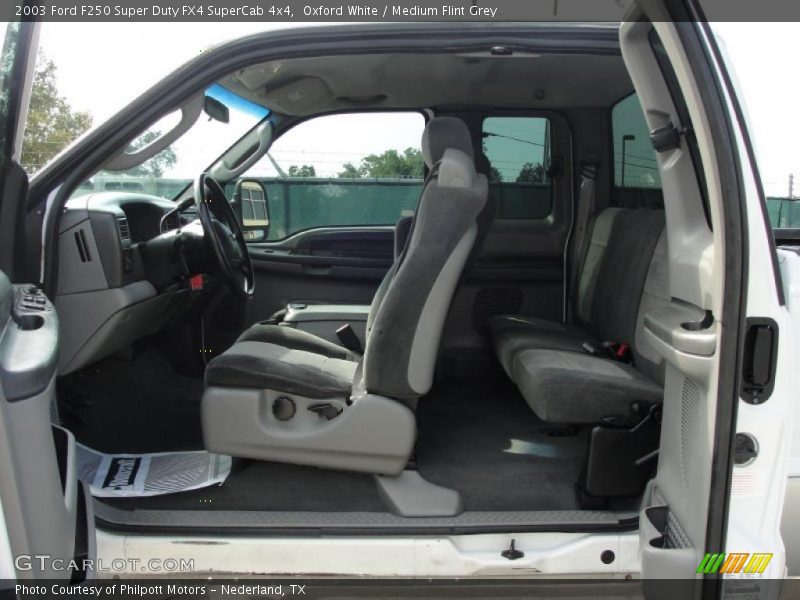  2003 F250 Super Duty FX4 SuperCab 4x4 Medium Flint Grey Interior