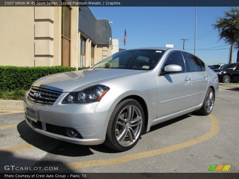 Liquid Platinum Metallic / Graphite 2007 Infiniti M 45 Sport Sedan