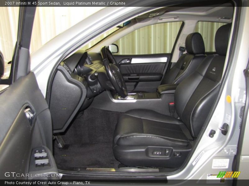 Liquid Platinum Metallic / Graphite 2007 Infiniti M 45 Sport Sedan