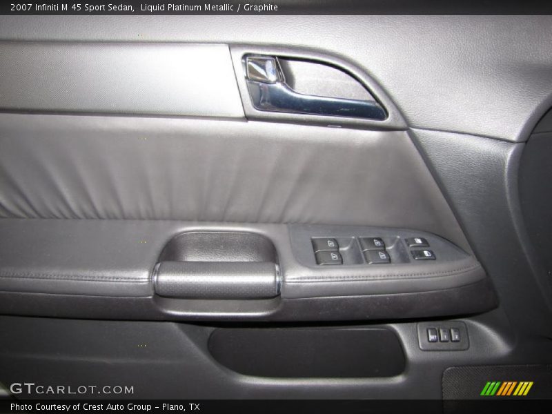 Liquid Platinum Metallic / Graphite 2007 Infiniti M 45 Sport Sedan