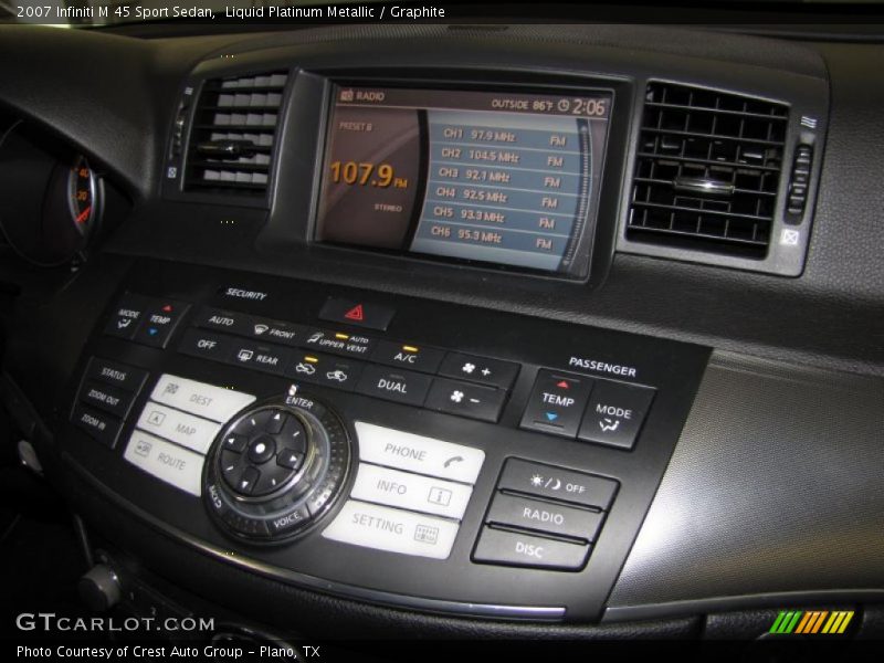 Liquid Platinum Metallic / Graphite 2007 Infiniti M 45 Sport Sedan