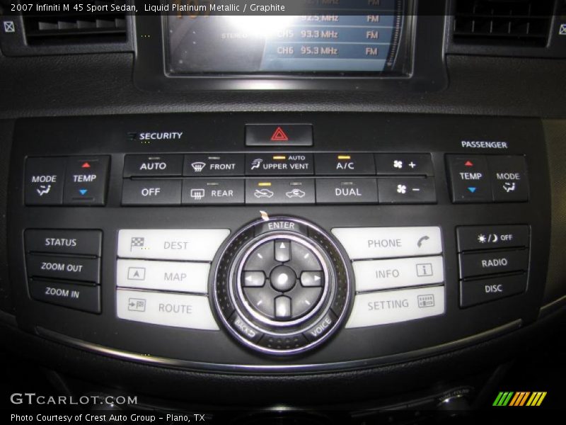 Liquid Platinum Metallic / Graphite 2007 Infiniti M 45 Sport Sedan