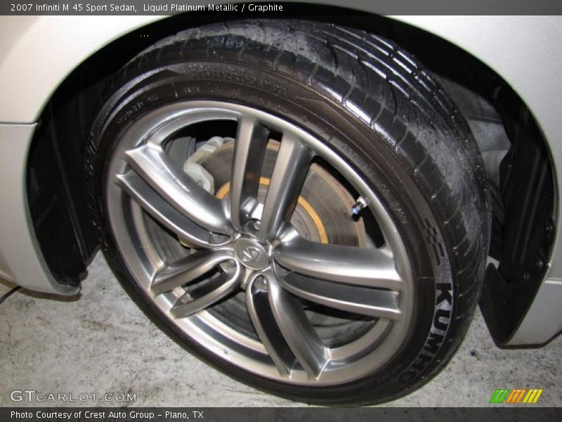 Liquid Platinum Metallic / Graphite 2007 Infiniti M 45 Sport Sedan