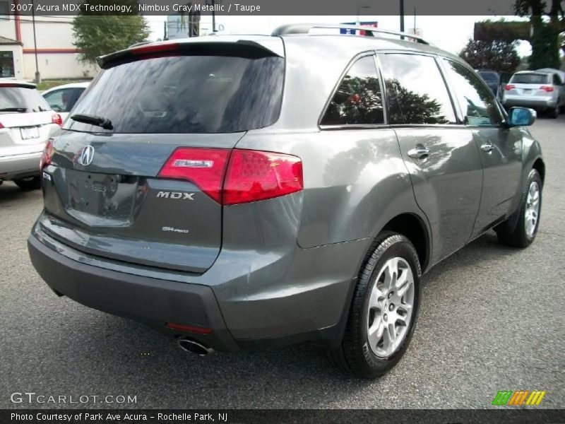 Nimbus Gray Metallic / Taupe 2007 Acura MDX Technology