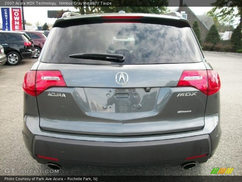 Nimbus Gray Metallic / Taupe 2007 Acura MDX Technology