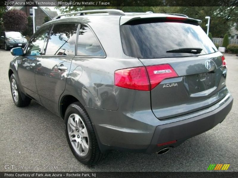 Nimbus Gray Metallic / Taupe 2007 Acura MDX Technology