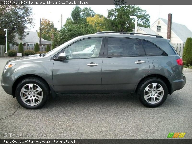 Nimbus Gray Metallic / Taupe 2007 Acura MDX Technology