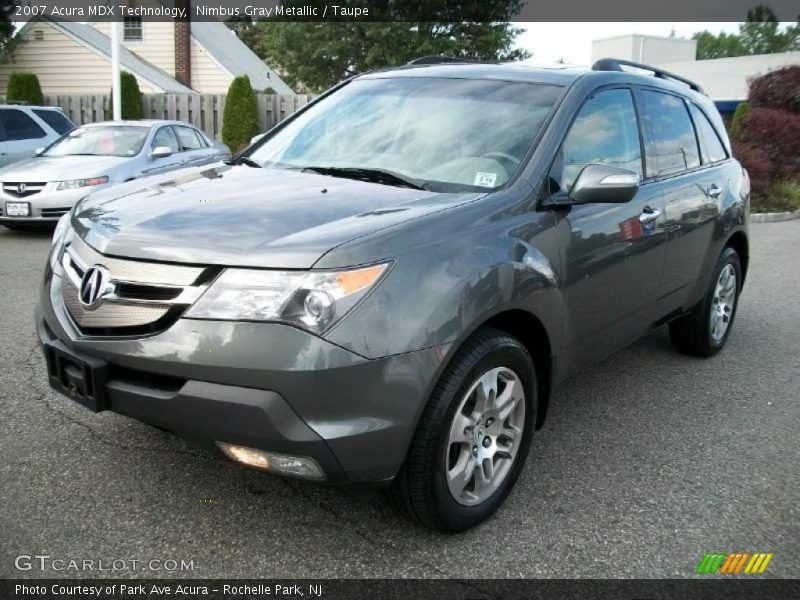 Nimbus Gray Metallic / Taupe 2007 Acura MDX Technology