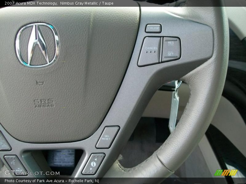 Nimbus Gray Metallic / Taupe 2007 Acura MDX Technology