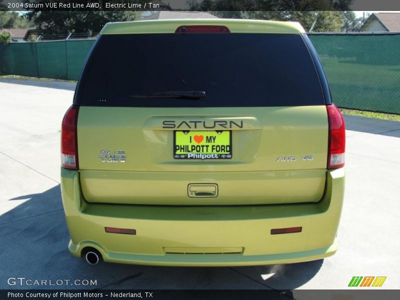 Electric Lime / Tan 2004 Saturn VUE Red Line AWD