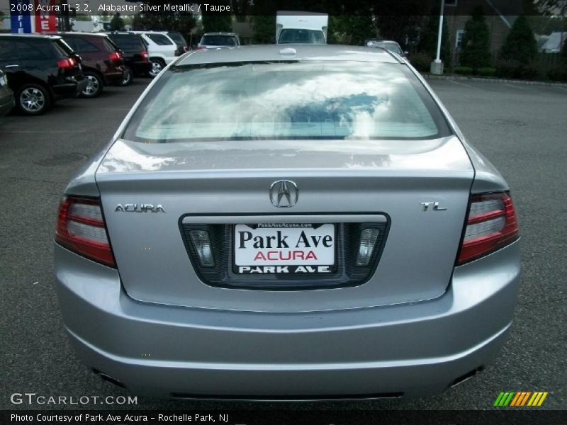 Alabaster Silver Metallic / Taupe 2008 Acura TL 3.2