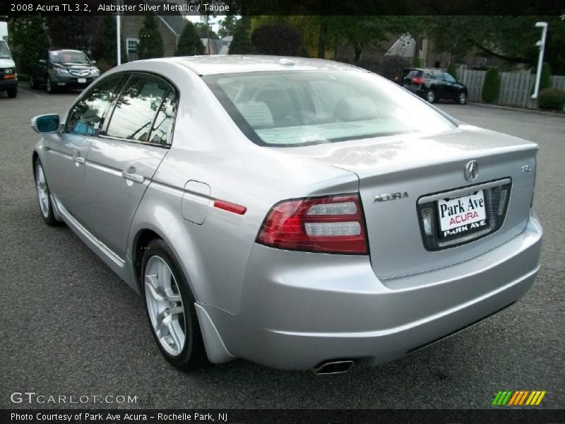 Alabaster Silver Metallic / Taupe 2008 Acura TL 3.2