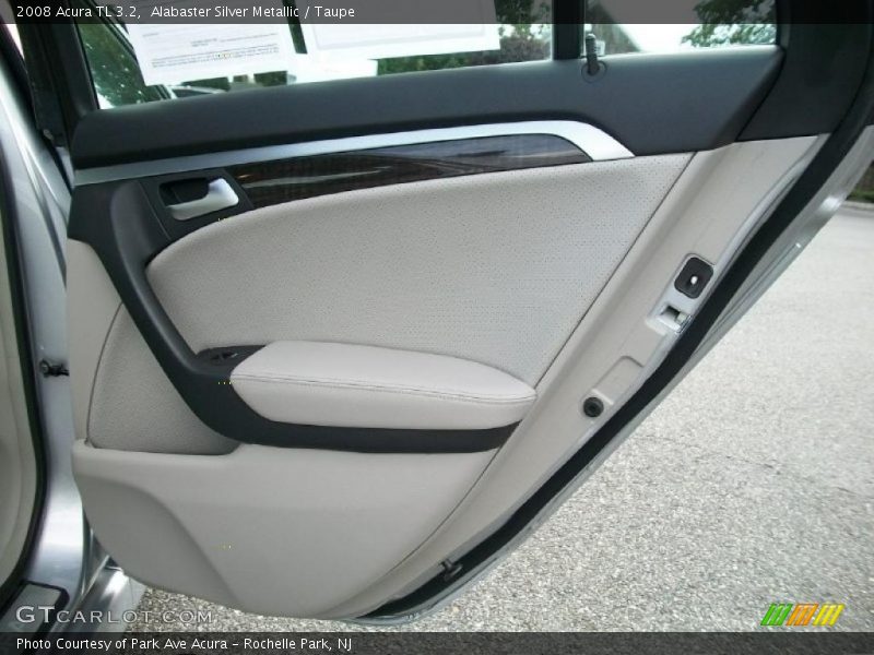 Alabaster Silver Metallic / Taupe 2008 Acura TL 3.2