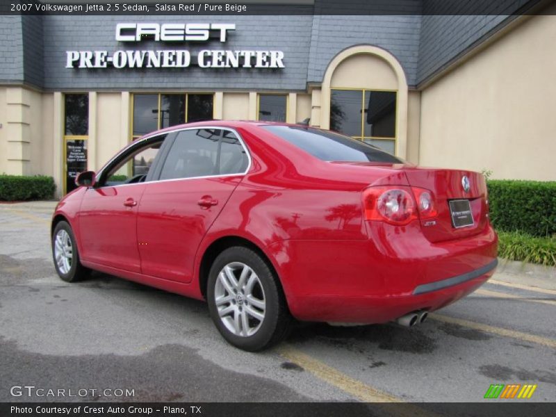 Salsa Red / Pure Beige 2007 Volkswagen Jetta 2.5 Sedan