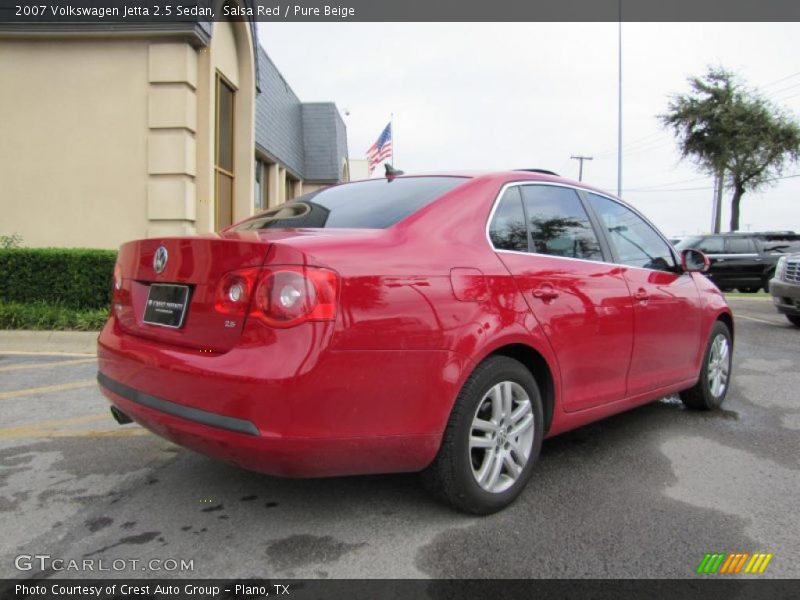 Salsa Red / Pure Beige 2007 Volkswagen Jetta 2.5 Sedan