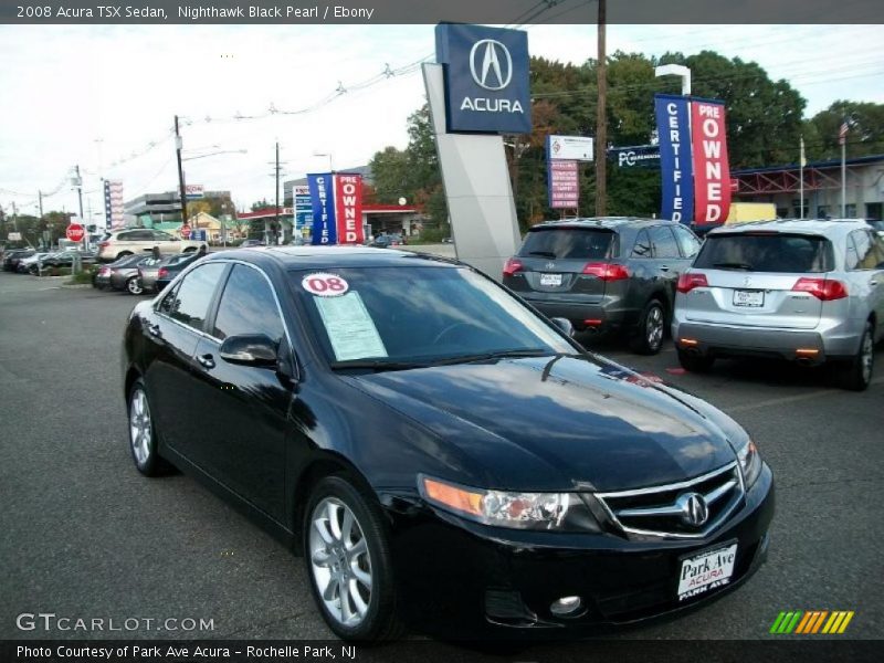 Nighthawk Black Pearl / Ebony 2008 Acura TSX Sedan
