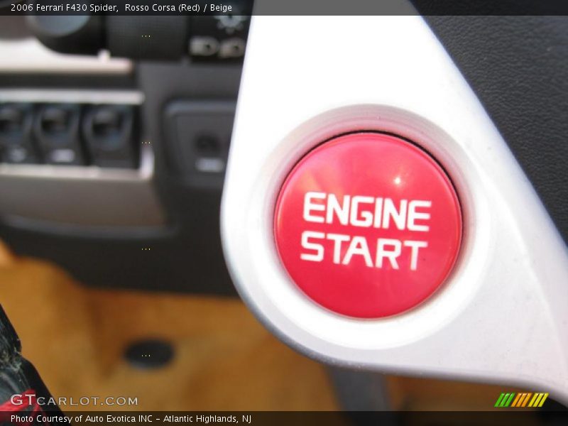Controls of 2006 F430 Spider