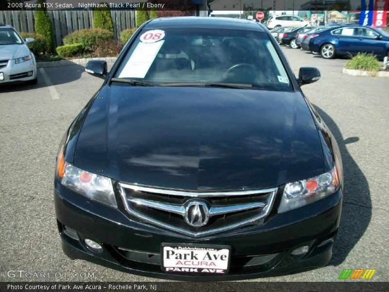 Nighthawk Black Pearl / Ebony 2008 Acura TSX Sedan