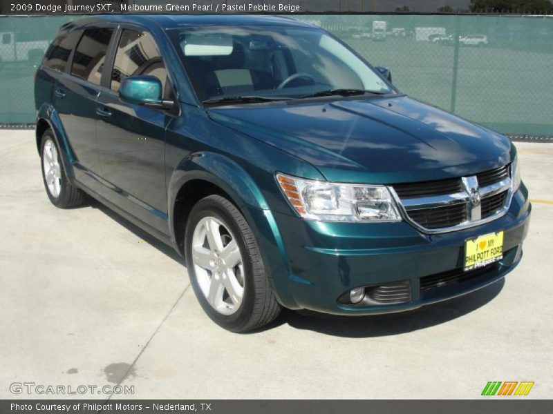 Melbourne Green Pearl / Pastel Pebble Beige 2009 Dodge Journey SXT