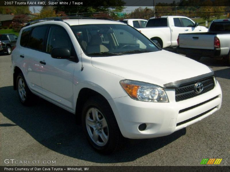 Super White / Taupe 2007 Toyota RAV4 4WD