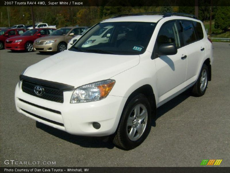 Super White / Taupe 2007 Toyota RAV4 4WD