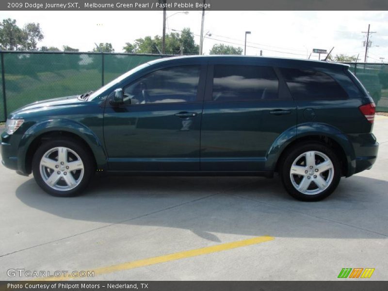 Melbourne Green Pearl / Pastel Pebble Beige 2009 Dodge Journey SXT