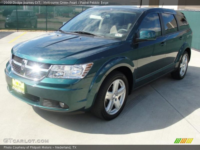 Melbourne Green Pearl / Pastel Pebble Beige 2009 Dodge Journey SXT